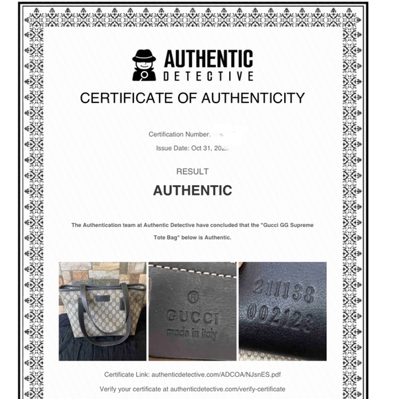 FIRM | Authentic GG Canvas Supreme small tote - Picture 2 of 16